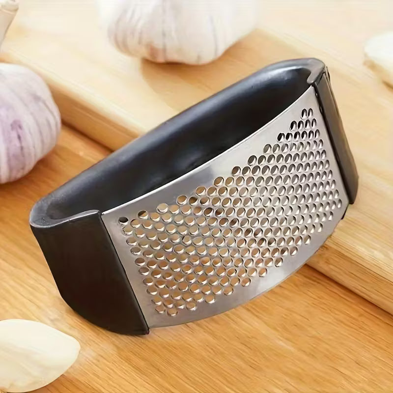 Stainless Steel Garlic Press & Crusher
