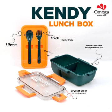Kendy Lunch Box for School Kids 2 Portions.