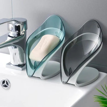 Modern Leaf-Shaped Smart Soap Holder: