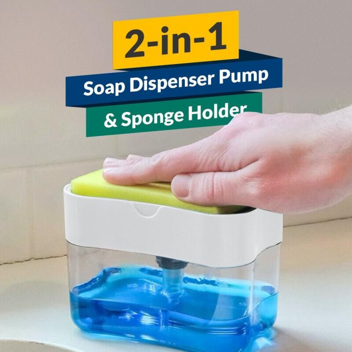 Soap Dispenser with a Sponge Holder