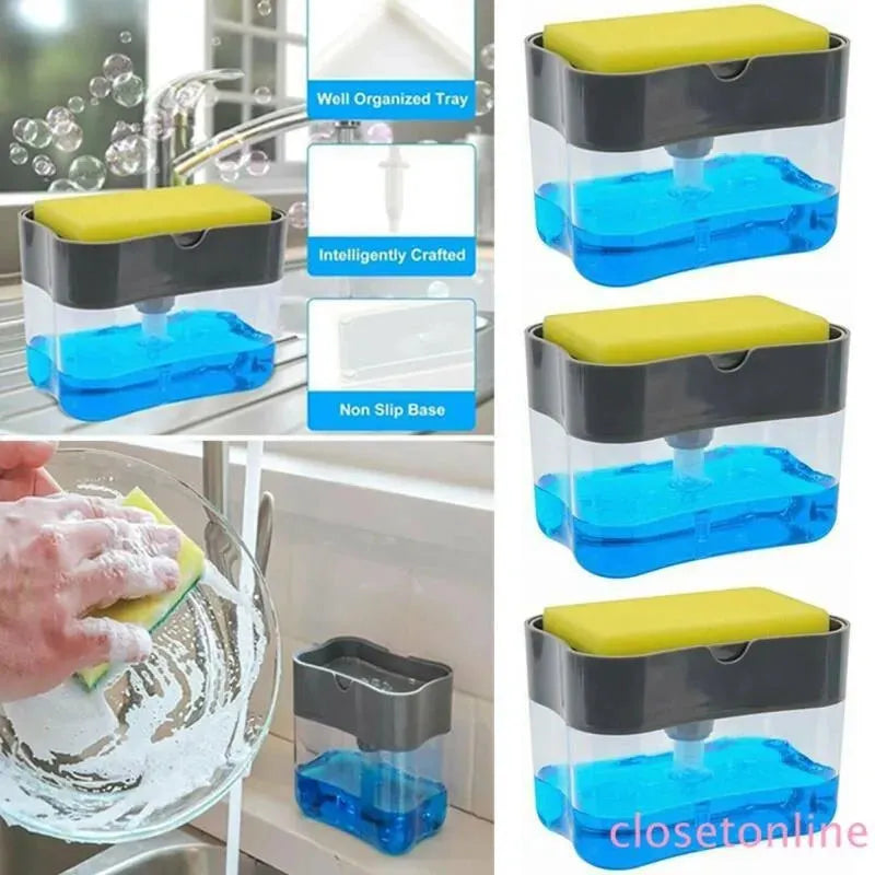 Soap Dispenser with a Sponge Holder