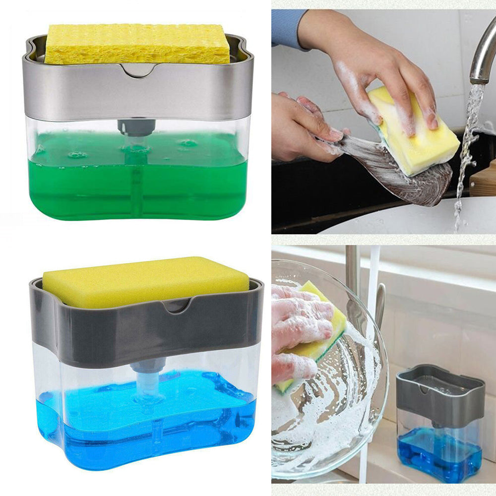 Soap Dispenser with a Sponge Holder