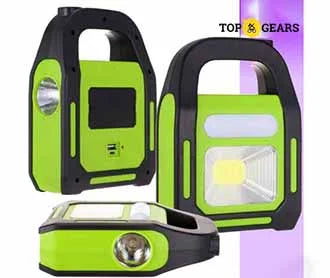 Hurry Bolt Triple Light Mega torch light, solar charge torch light